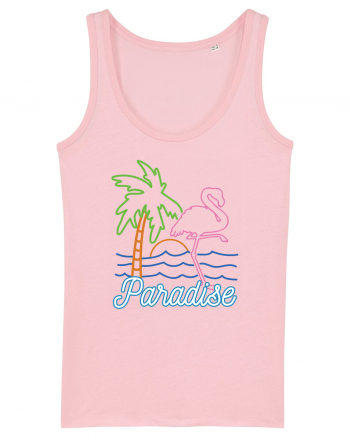 Flamingo Paradise Vintage 80s Cotton Pink