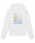 Flamingo Paradise Vintage 80s Hanorac Unisex Drummer