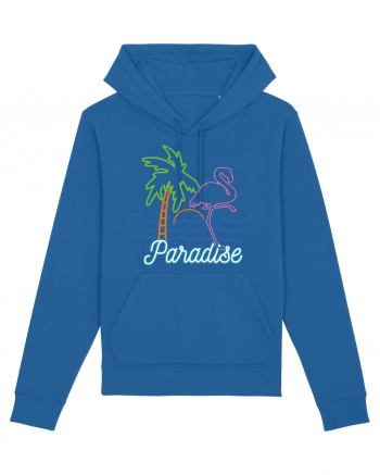 Flamingo Paradise Vintage 80s Royal Blue