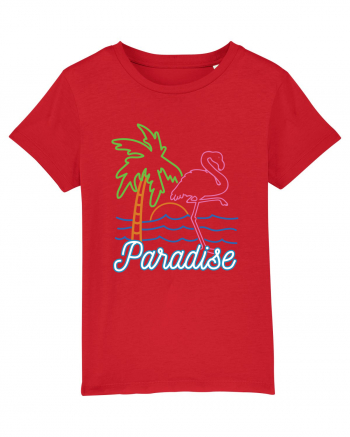 Flamingo Paradise Vintage 80s Red