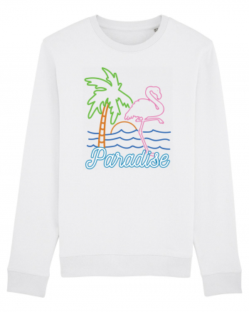 Flamingo Paradise Vintage 80s White