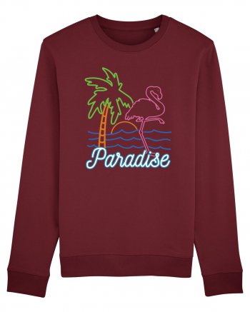 Flamingo Paradise Vintage 80s Burgundy