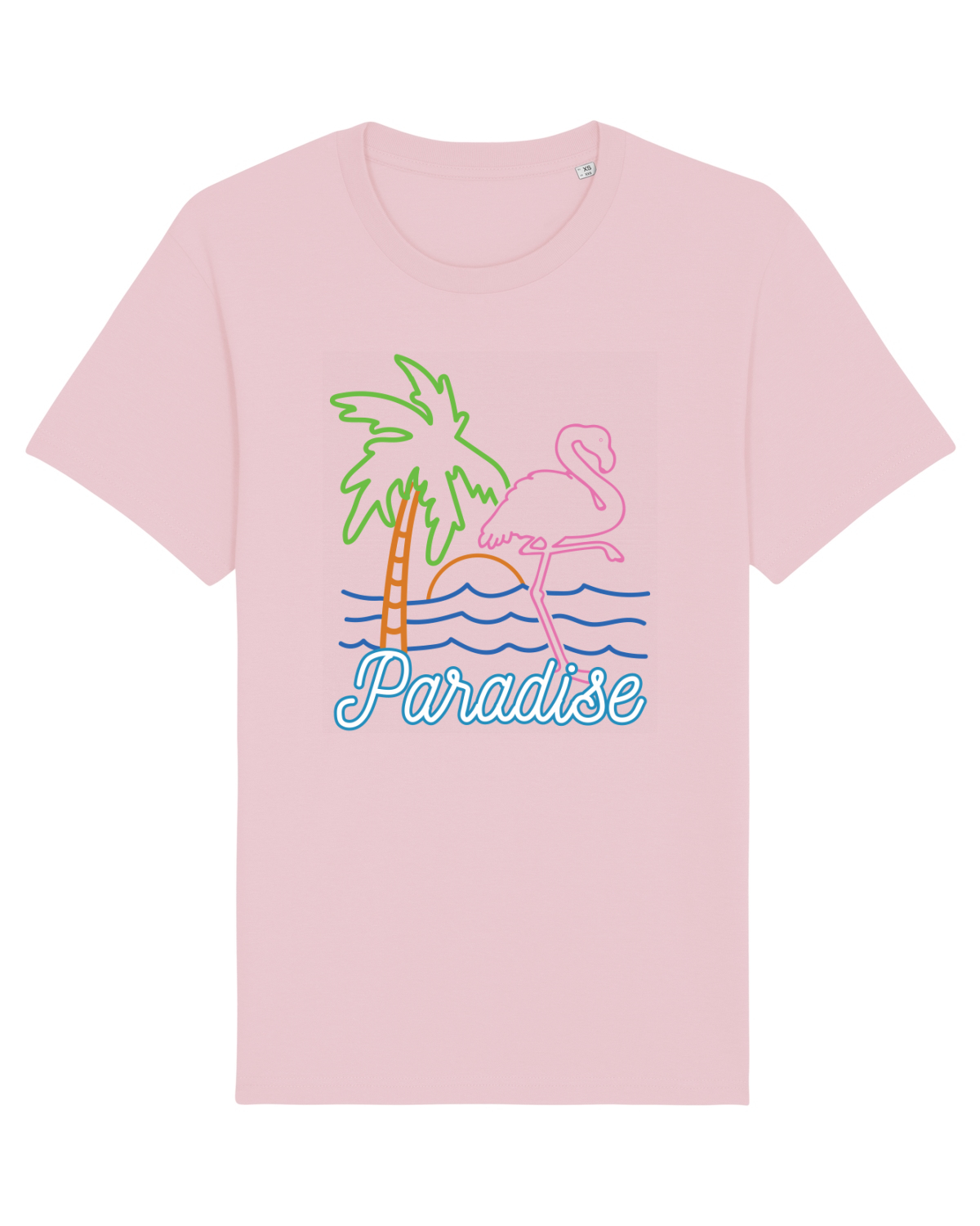 Tricou mânecă scurtă Unisex Rocker Cotton Pink