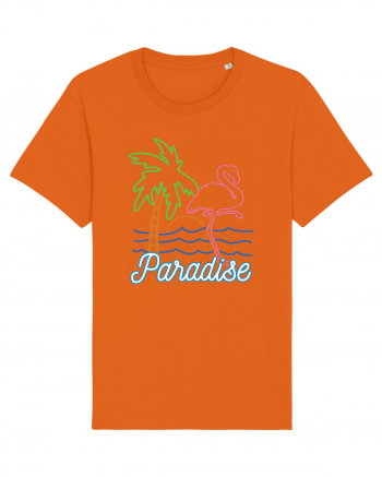 Flamingo Paradise Vintage 80s Bright Orange