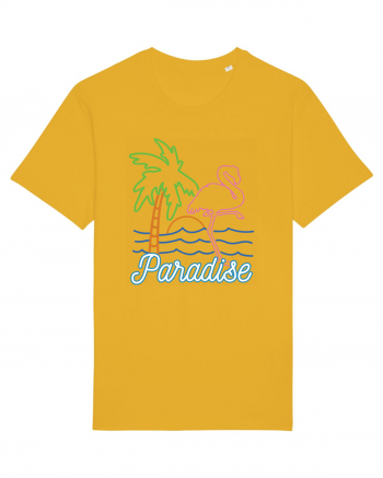 Flamingo Paradise Vintage 80s Spectra Yellow