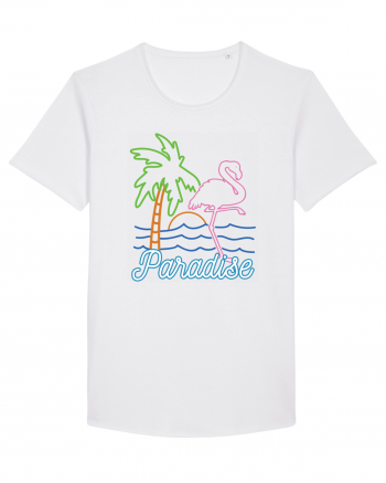 Flamingo Paradise Vintage 80s White