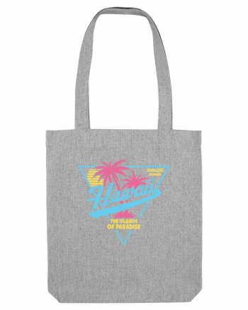 Hawaii 80s Retro Style Heather Grey
