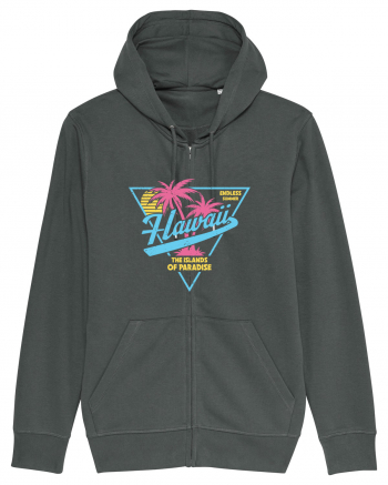 Hawaii 80s Retro Style Anthracite