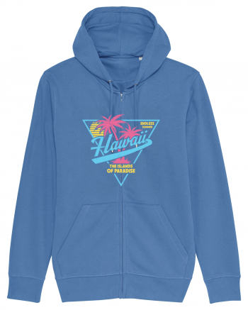 Hawaii 80s Retro Style Bright Blue