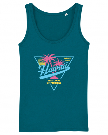 Hawaii 80s Retro Style Ocean Depth