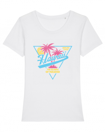 Hawaii 80s Retro Style White