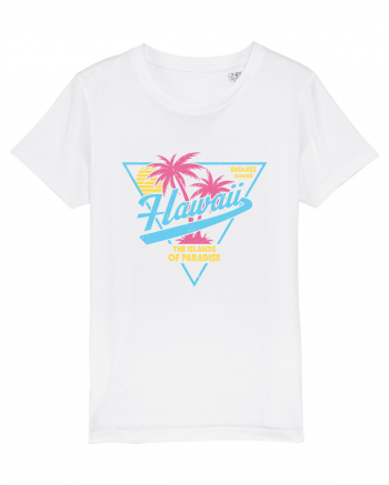 Hawaii 80s Retro Style White