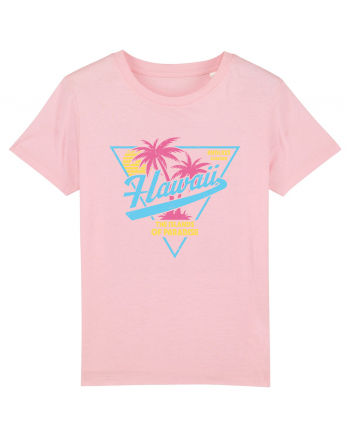 Hawaii 80s Retro Style Cotton Pink