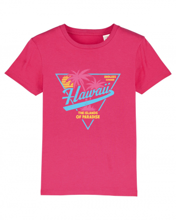 Hawaii 80s Retro Style Raspberry