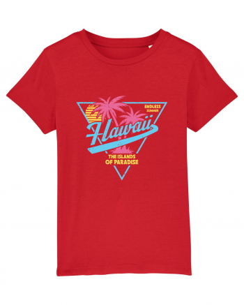 Hawaii 80s Retro Style Red