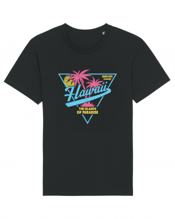 Hawaii 80s Retro Style Black