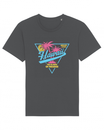 Hawaii 80s Retro Style Anthracite