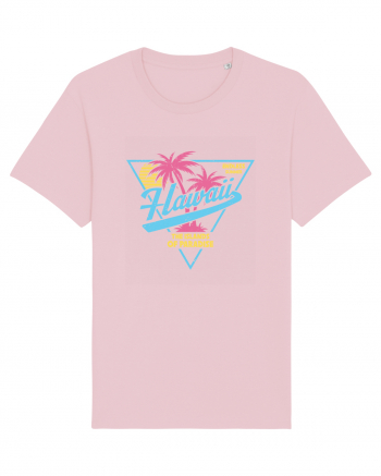 Hawaii 80s Retro Style Cotton Pink