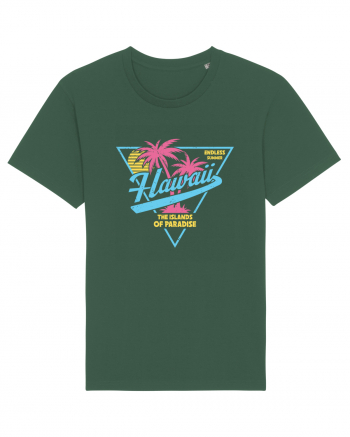 Hawaii 80s Retro Style Bottle Green