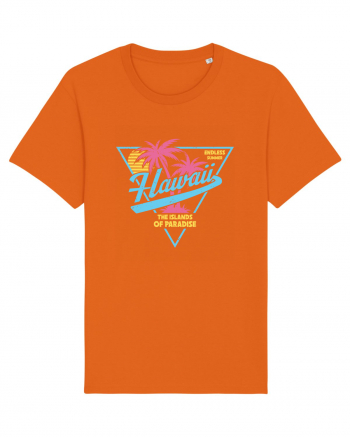 Hawaii 80s Retro Style Bright Orange