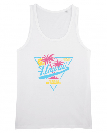 Hawaii 80s Retro Style White