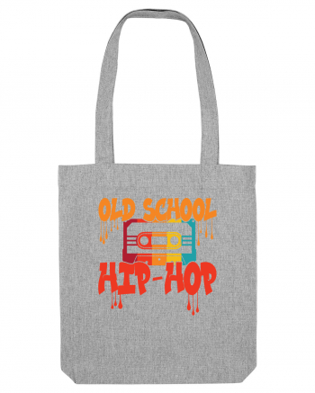 Hip Hop 80s 90s Graffiti Cassette Retro Heather Grey