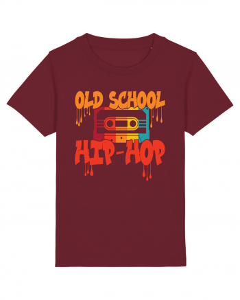 Hip Hop 80s 90s Graffiti Cassette Retro Burgundy