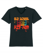 Hip Hop 80s 90s Graffiti Cassette Retro Tricou mânecă scurtă guler V Bărbat Presenter