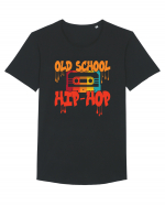 Hip Hop 80s 90s Graffiti Cassette Retro Tricou mânecă scurtă guler larg Bărbat Skater