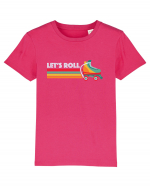 Let's Roll Skating Skater Vintage 70s 80s Tricou mânecă scurtă  Copii Mini Creator