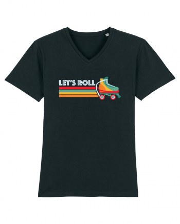 Let's Roll Skating Skater Vintage 70s 80s Black