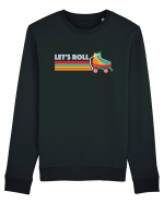 Let's Roll Skating Skater Vintage 70s 80s Bluză mânecă lungă Unisex Rise