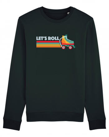 Let's Roll Skating Skater Vintage 70s 80s Black