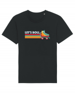 Let's Roll Skating Skater Vintage 70s 80s Tricou mânecă scurtă Unisex Rocker