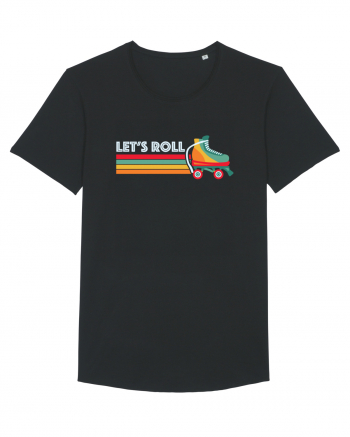 Let's Roll Skating Skater Vintage 70s 80s Black