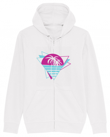 Palm Tree Retro 80s White