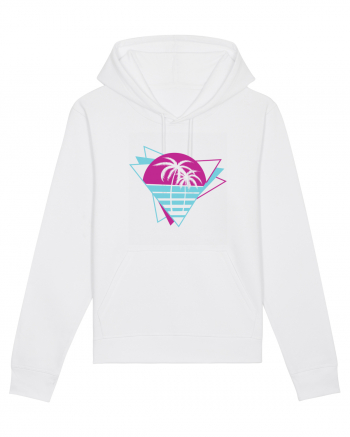 Palm Tree Retro 80s White