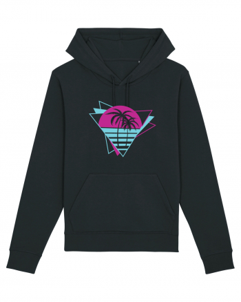 Palm Tree Retro 80s Black