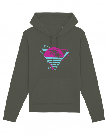 Palm Tree Retro 80s Khaki