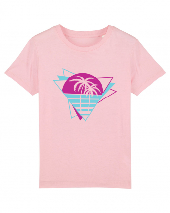 Palm Tree Retro 80s Cotton Pink