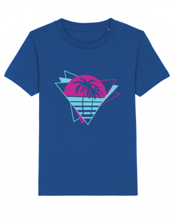 Palm Tree Retro 80s Majorelle Blue