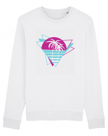 Palm Tree Retro 80s White