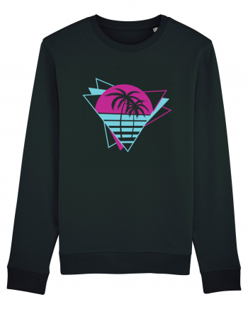 Palm Tree Retro 80s Black