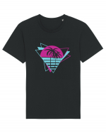 Palm Tree Retro 80s Tricou mânecă scurtă Unisex Rocker