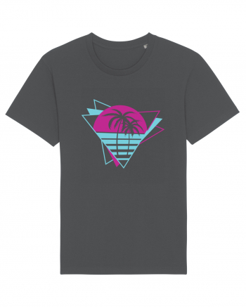 Palm Tree Retro 80s Anthracite