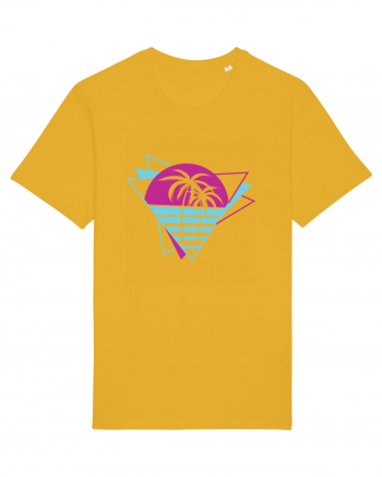 Palm Tree Retro 80s Spectra Yellow