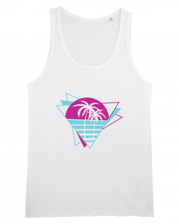 Palm Tree Retro 80s White