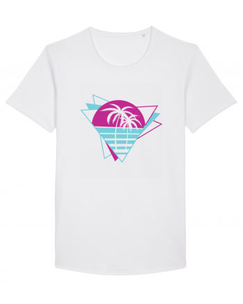 Palm Tree Retro 80s White