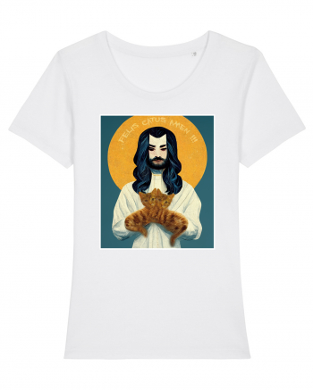 jesus cu pisici White
