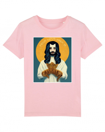 jesus cu pisici Cotton Pink